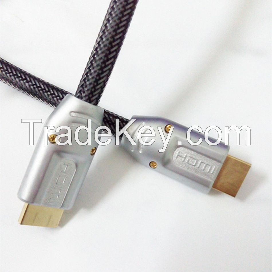 2015 Weixing 24K Gold Planted 2160P 1m 10m HDMI 2.0V Male to Male Cable with Ethernet Support 3D For HD TV