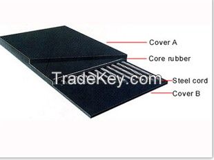 High quality DIN22131 ST800 China steel cord conveyor belt with ISO standard