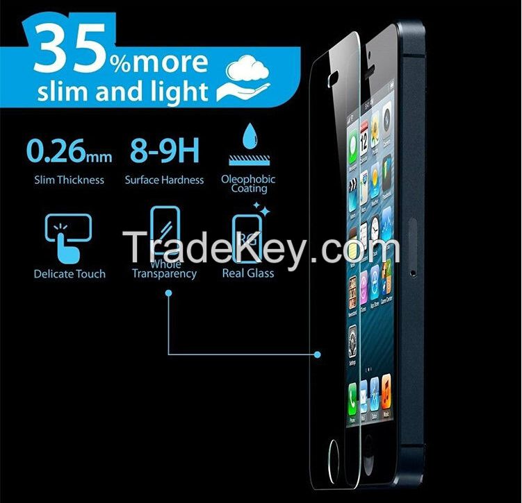 9H Front Premium Screen Protector , Glass Tempered film for iPhone 6 4.7''/5.5''