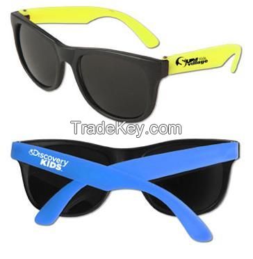 RETRO ! Baja Neon Rubber Custom Sunglasses for Kids