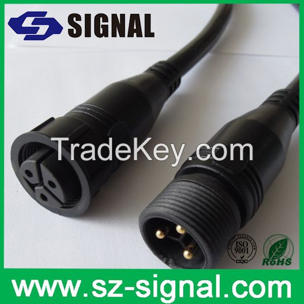 IP67/IP68  Waterproof 2pin 3pin Power Cable