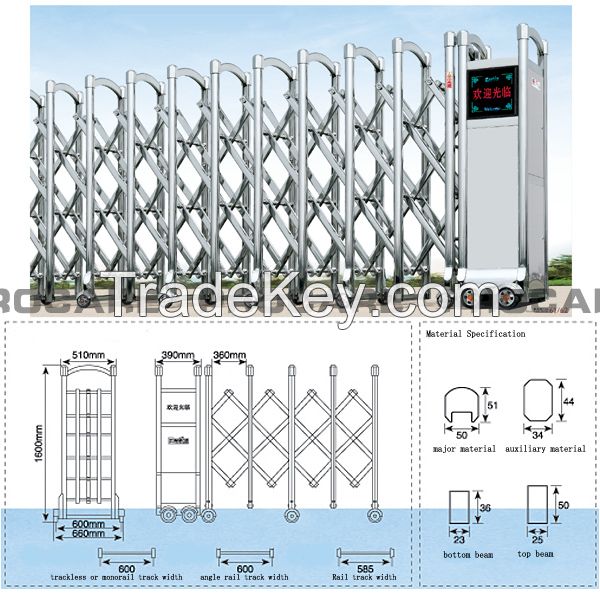 china supplier stainless steel folding gate price