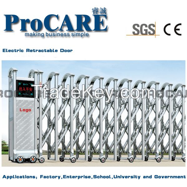 foshan high quality stainless steel electric folding gate