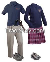 Uniforms, t-shirts and ladies fashion dresses