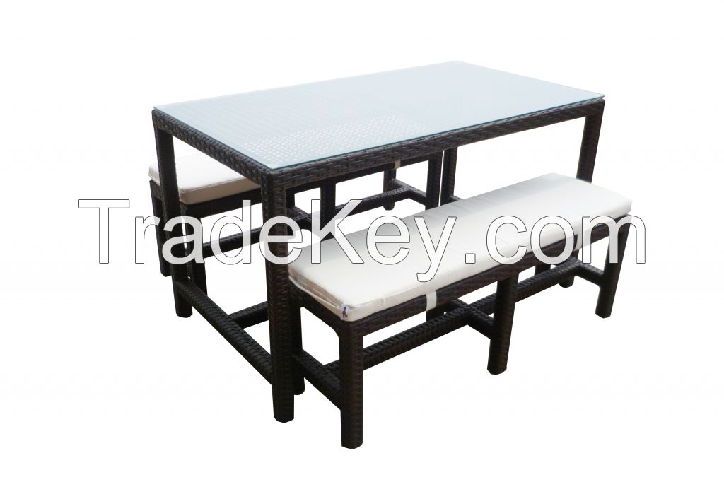 PE Rattan Leisure Bar Table and Chair (BS-301)