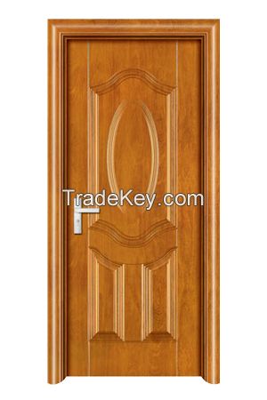 2014 popular design interior entrance steel wooden door made in China