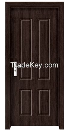 Hot sale good quality interior PVC wooden door for bathroom