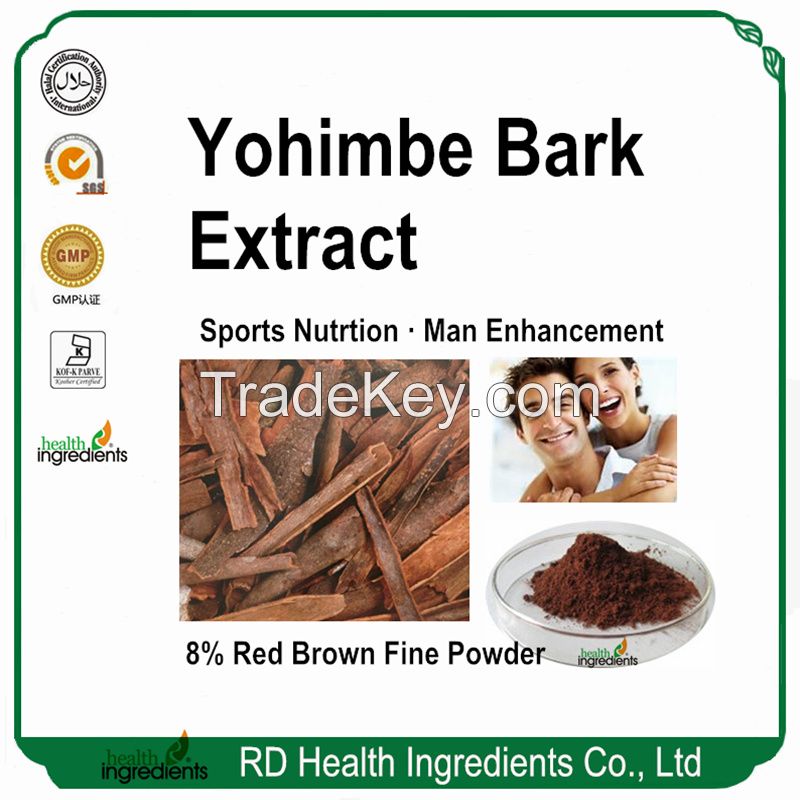 Male enhancement yohimbe bark extract 8% HPLC powder