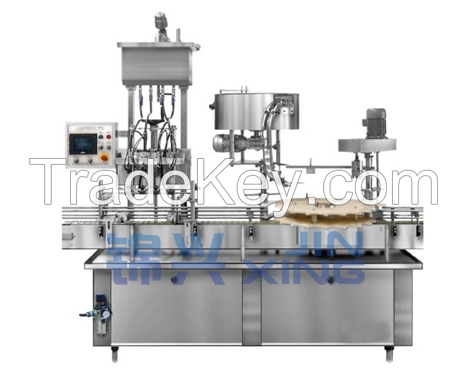 linear liquid filling (rolling) Capping Machine