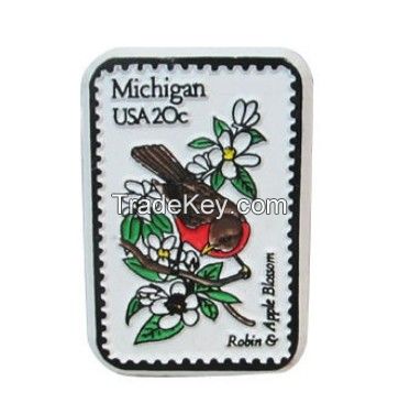 Kitchen Fridge Magnet with Michigan State Rubber, Customized Sizes are Accepted