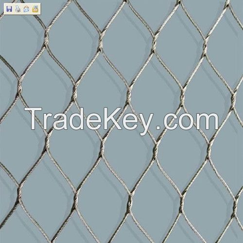 Zoo Netting, Zoo Mesh, Small Steel Rope Wire Net/mesh (factory)