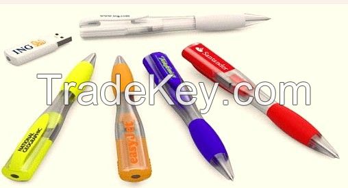 fashion 64GB 2 in 1 ballpen and usb stick/pen drive