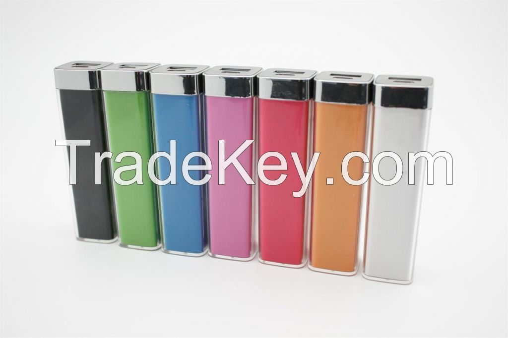 popular lipstick design mini power bank charger/portable power bank