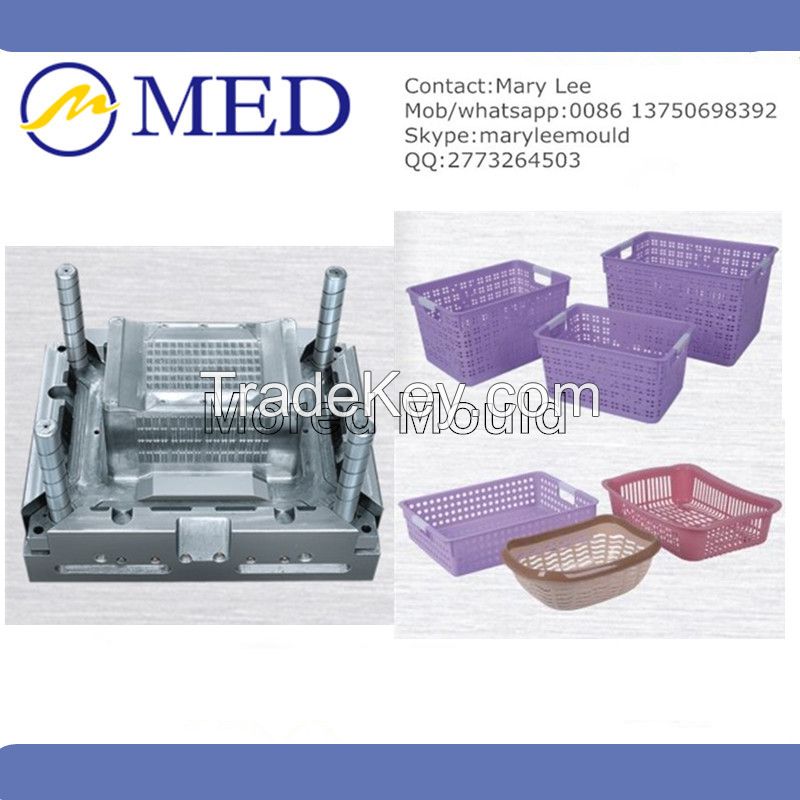 new design plastic basket injection mould manufacture