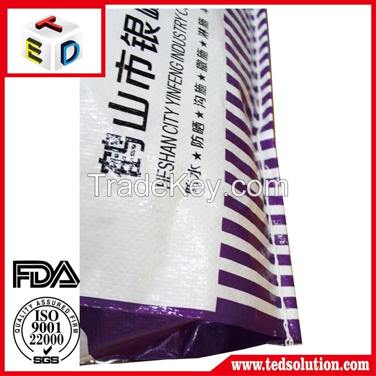 20kg 50kg Bopp laminated PP woven rice bag