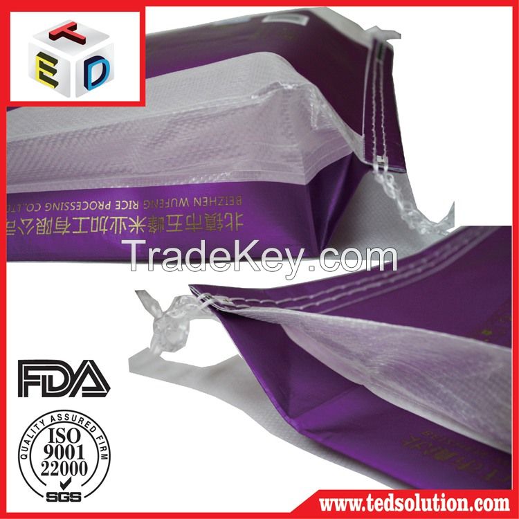polypropylene pp woven rice packaging bag