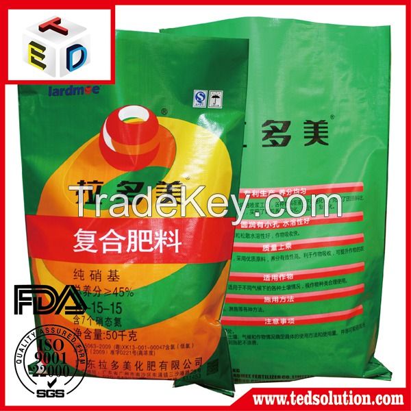 Plastic laminated rice bag woven bag