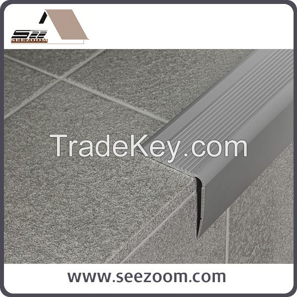 High quality Silver Aluminum stair nosing