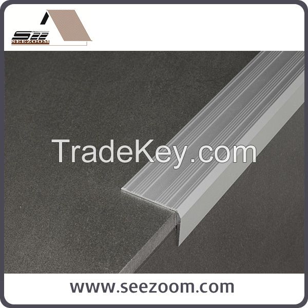 High quality Silver Aluminum stair nosing