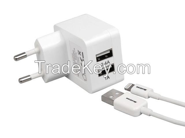 Awe-102: Double USB Port Travel Charger