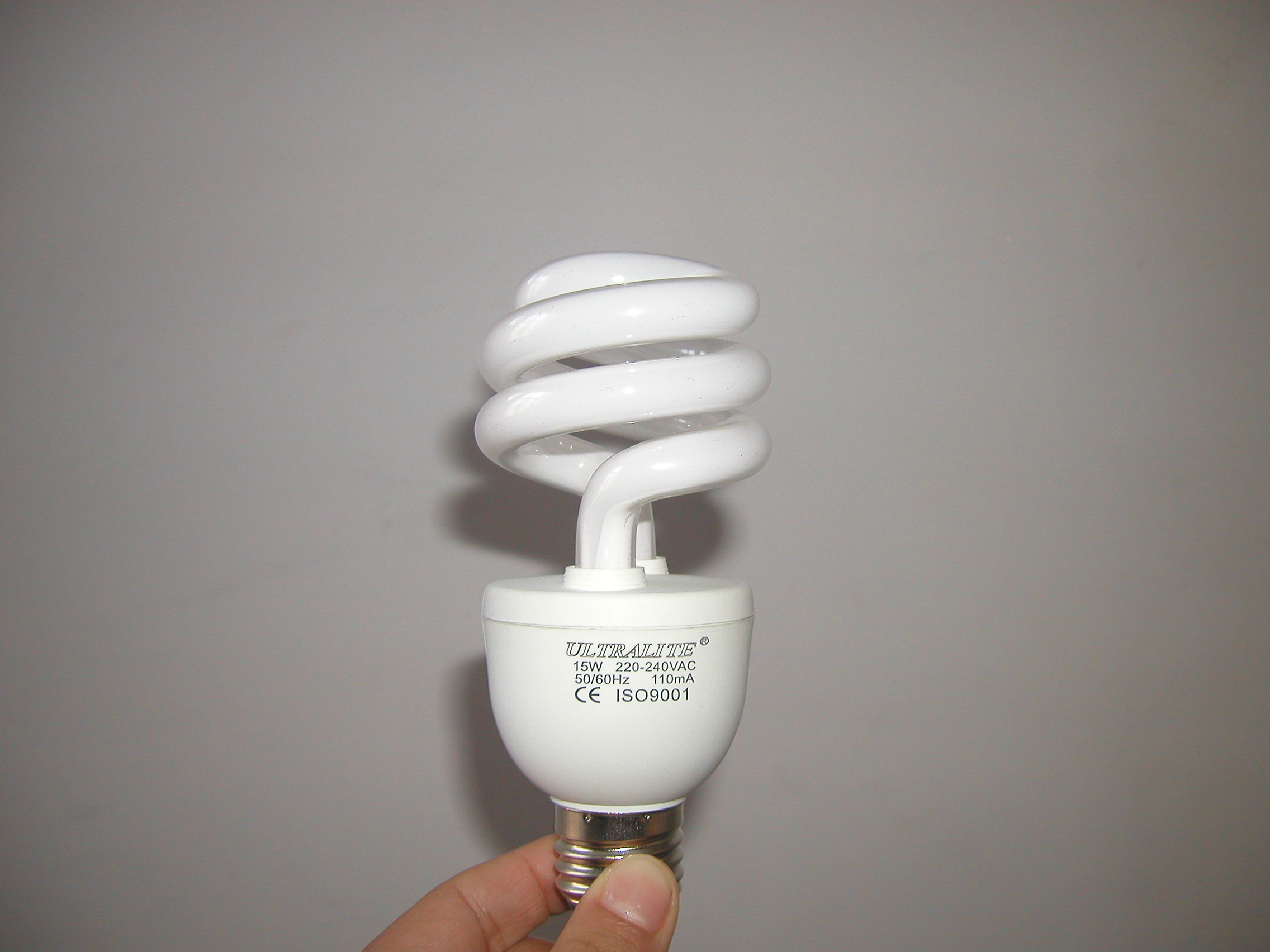 15W Spiral energy saving lamp