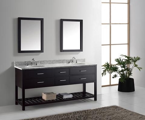 North America Style Modern Solid Wooden Bathroom Vanity Cabinet