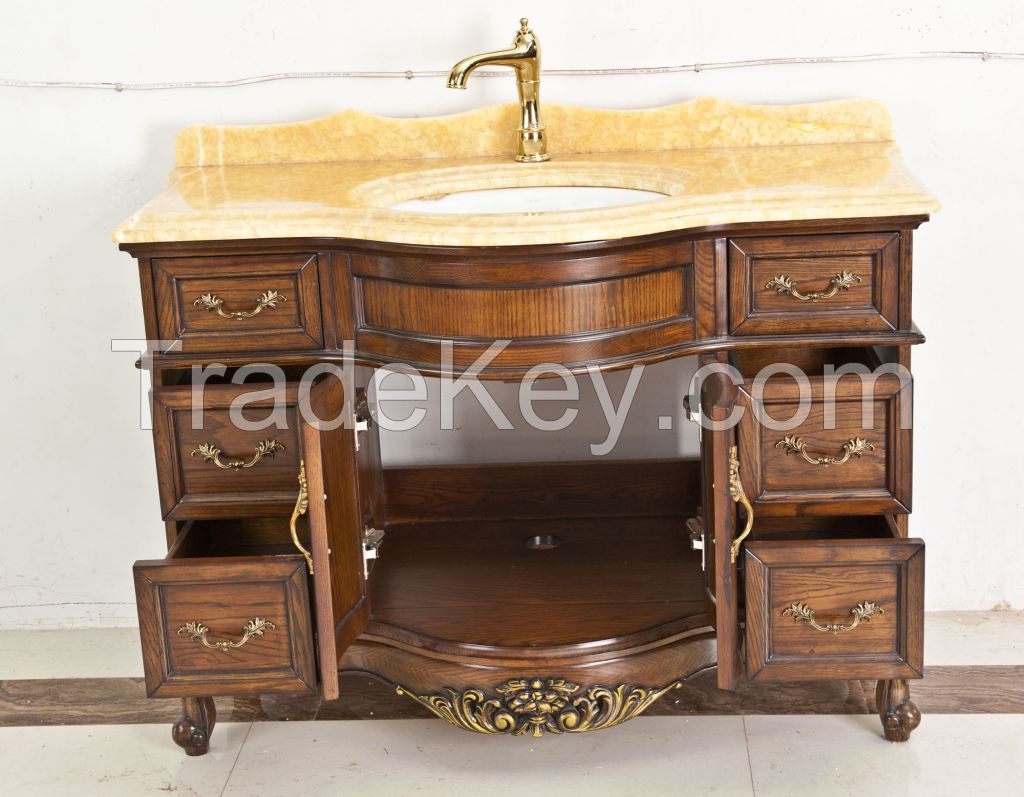 2015 New Solid Wooden Elegant Bathroom Vanity Cabinet