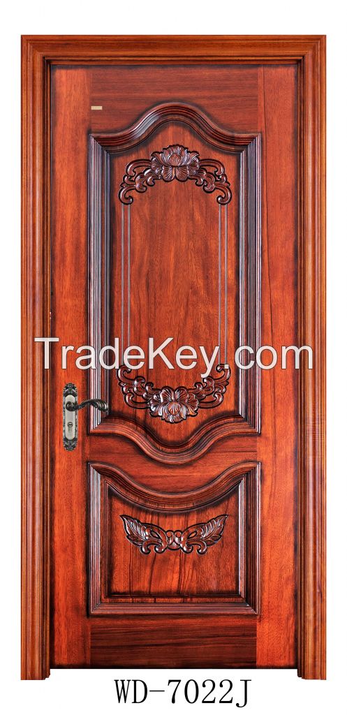 Solid wood extrance door
