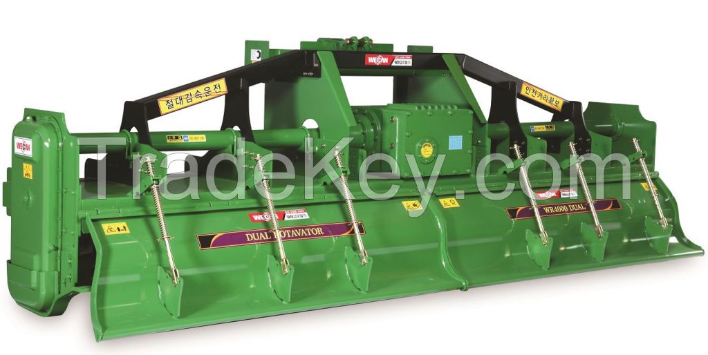 Rotavator(Rotary tiller, cultivator) Dual series for 150 ~ 270 HP Tractor