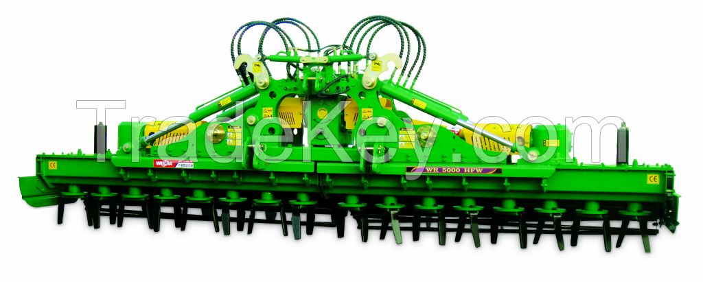 Folding Harrow(Rotary tiller, cultivator) HFW series for 110 ~ 160 HP Tractor