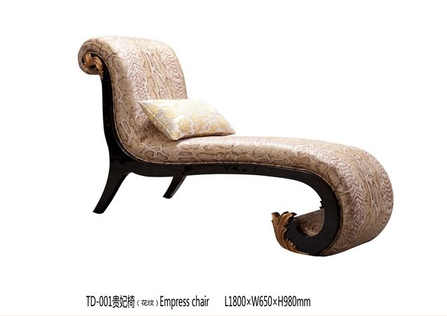 Chaise lounge living room furniture classic chaise lounge fabric chaise lounge TD-001
