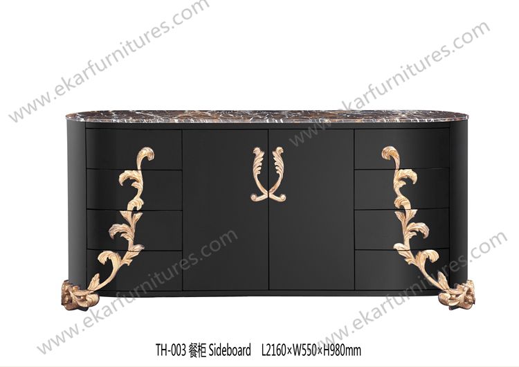 European Style Classic Kitchen Side Cabinet