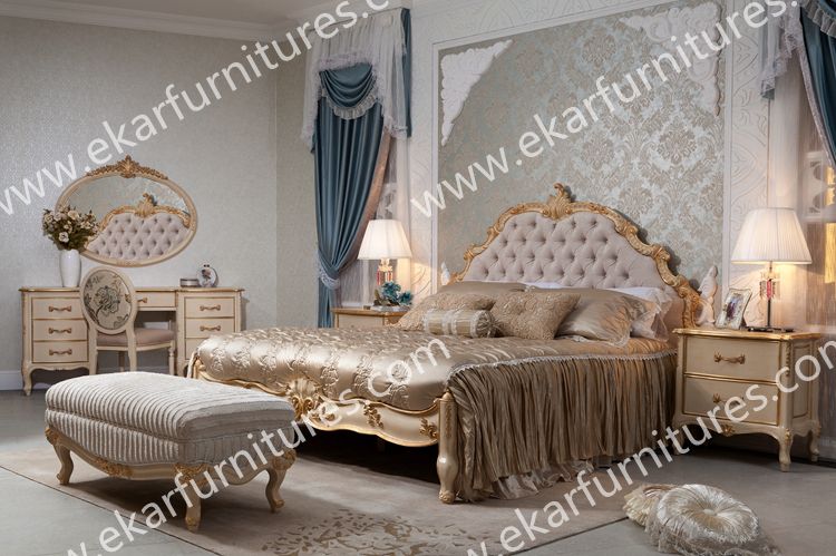 Luxury Royal NeoClassic Solid Wood Bedroom Furniture