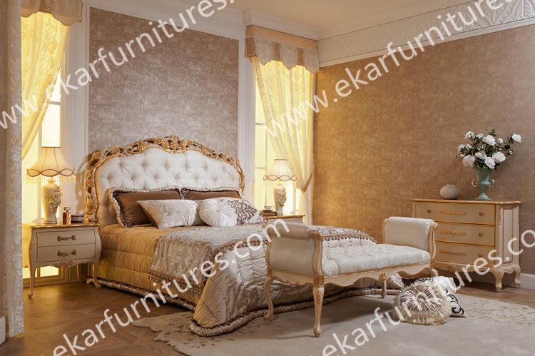 Luxury Royal NeoClassic Solid Wood Bedroom Furniture 