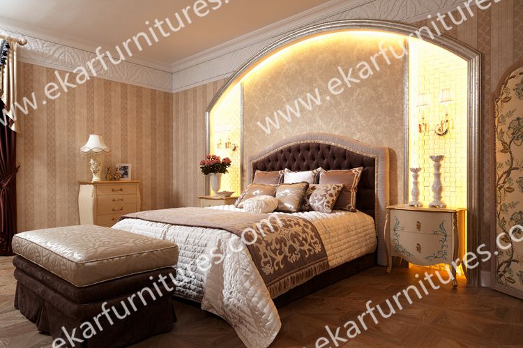 Luxury Royal NeoClassic Solid Wood Bedroom Furniture 