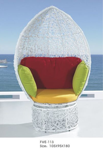 New design hot sale outdoor garden rattan balcony hanging swing chair FWE-113