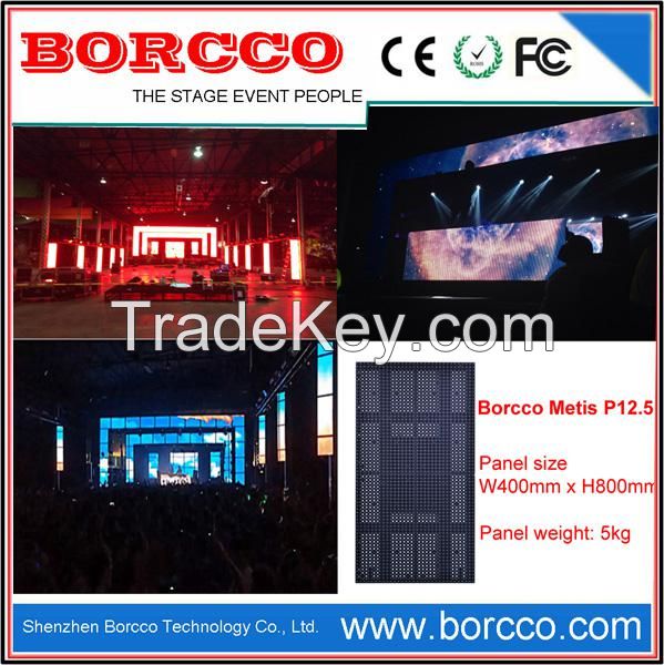 Indoor mesh rental led screen for stage backdrop night club dj events