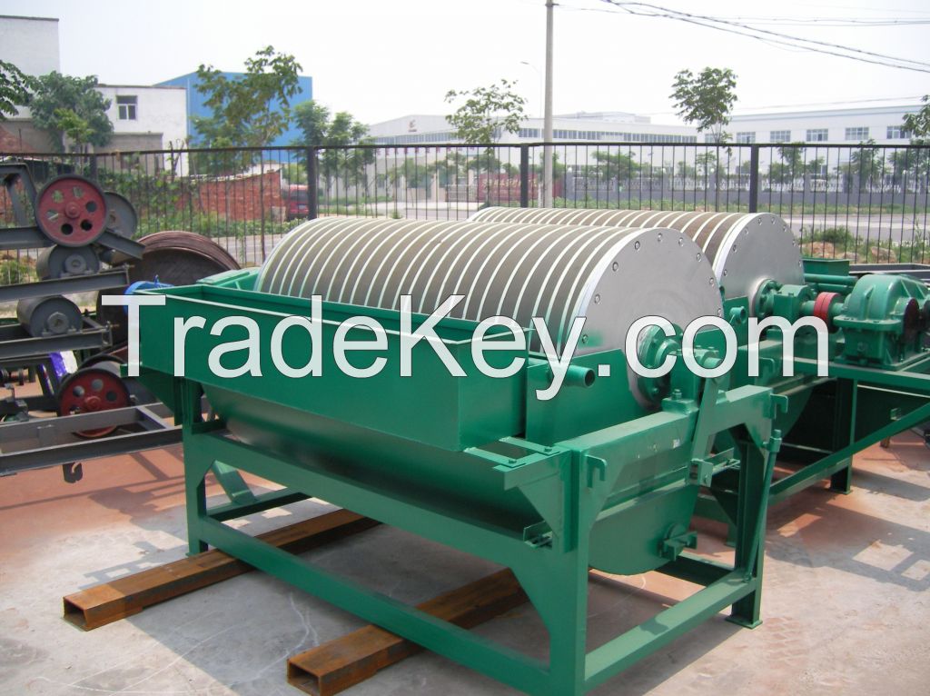 Black sand separation use magnetic drum separator