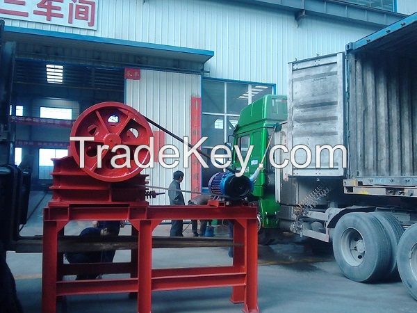 Mobile jaw crusher plant for mining 