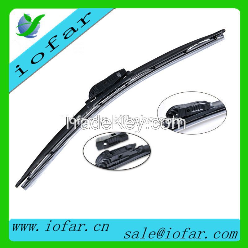 car front of windshield wiper