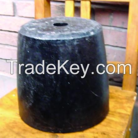 clay graphite crucible with bottome hole