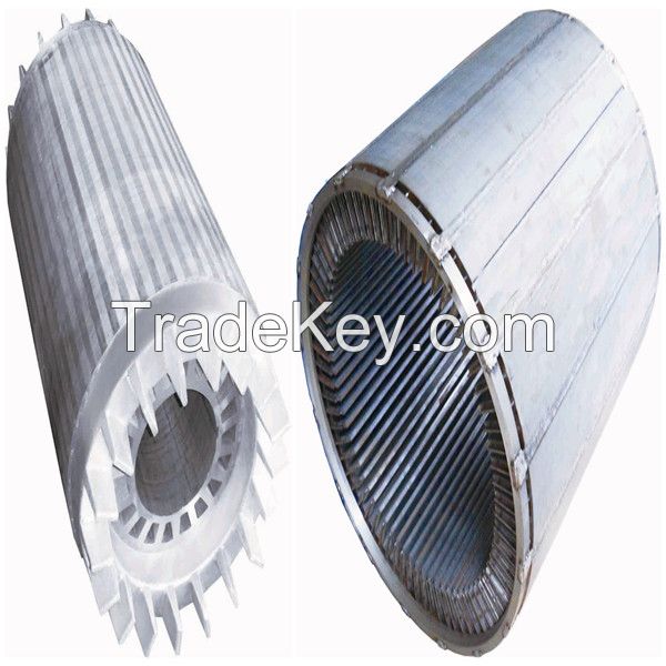 three-phase asynchronous motor stator and rotor