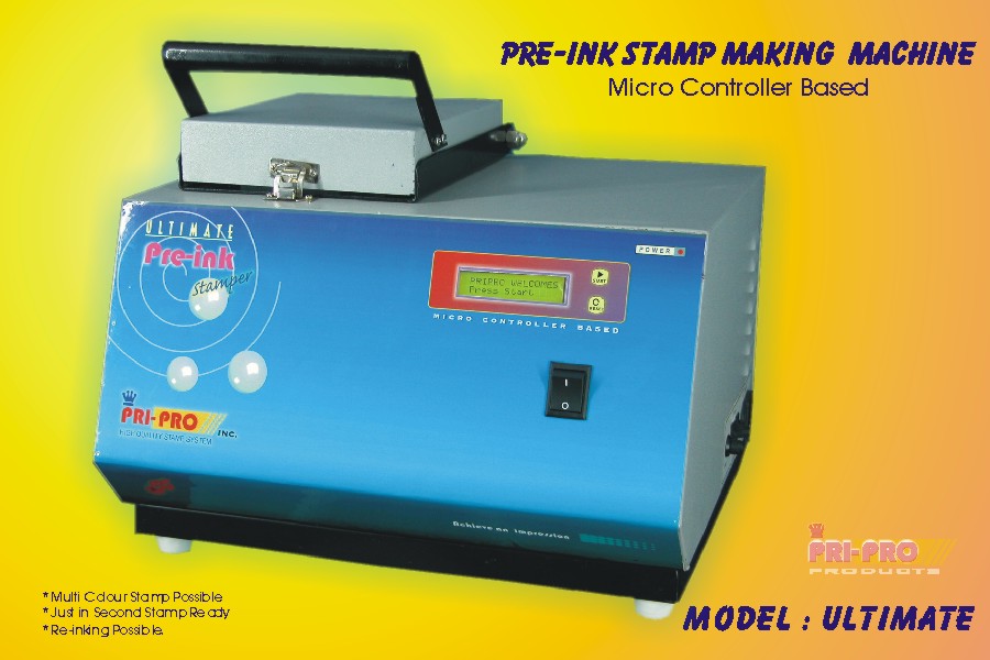 pre-ink flash stamp machine