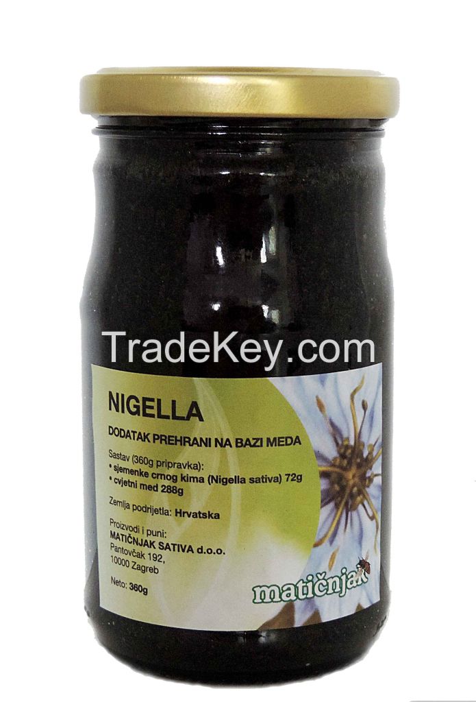 FUNCTIONAL FOOD MADE ON BASE OF HONEY WITH BLACK CUMIN - NIGELLA -