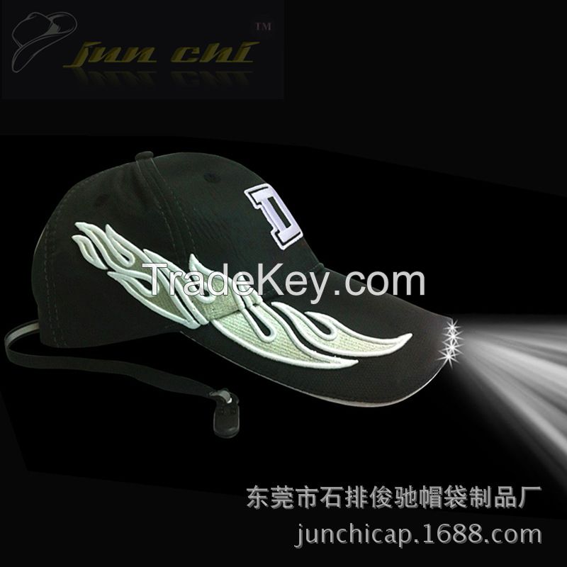 LED light cap, fishing hat, light cap, baseball cap, cap
