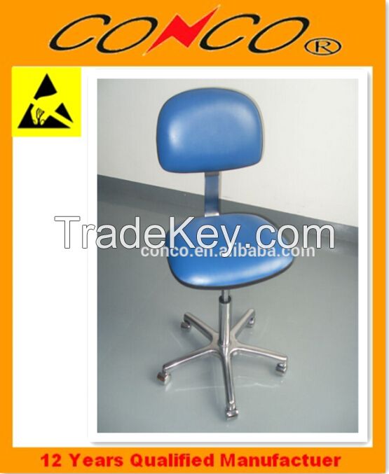 Metal connection ESD black blue chair clean room factory price 