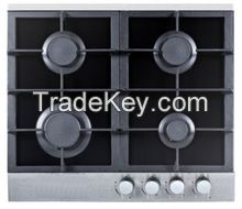 Gas Hob (60cm 4 Burners Tempered Glass Built-in Style)