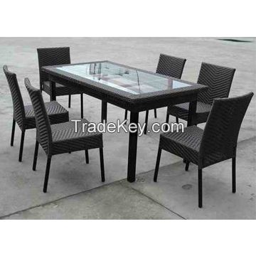 Rattan Rectangle Dining set(DS-06016)