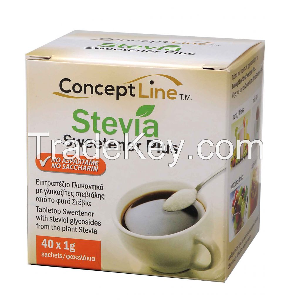Stevia Sweetener Plus (40 sachets x 1gr)
