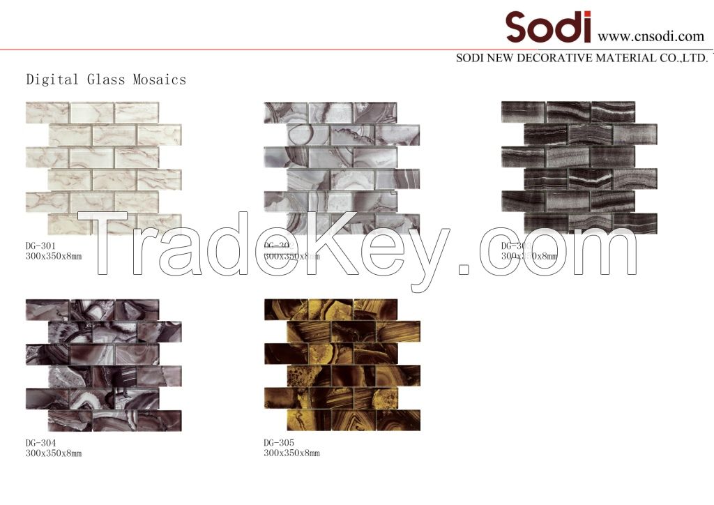 Digital glass mosaic